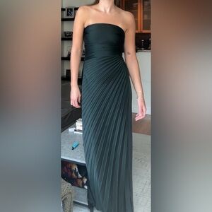 A.L.C. Strapless Dark Green Dress